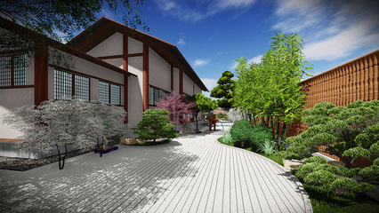 日式庭院景觀設(shè)計|空間|景觀設(shè)計|小影的小影 