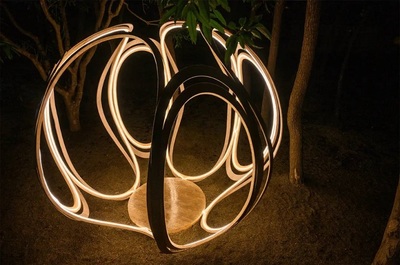 上海幕明森光霧果園林燈光藝術(shù)景觀裝置