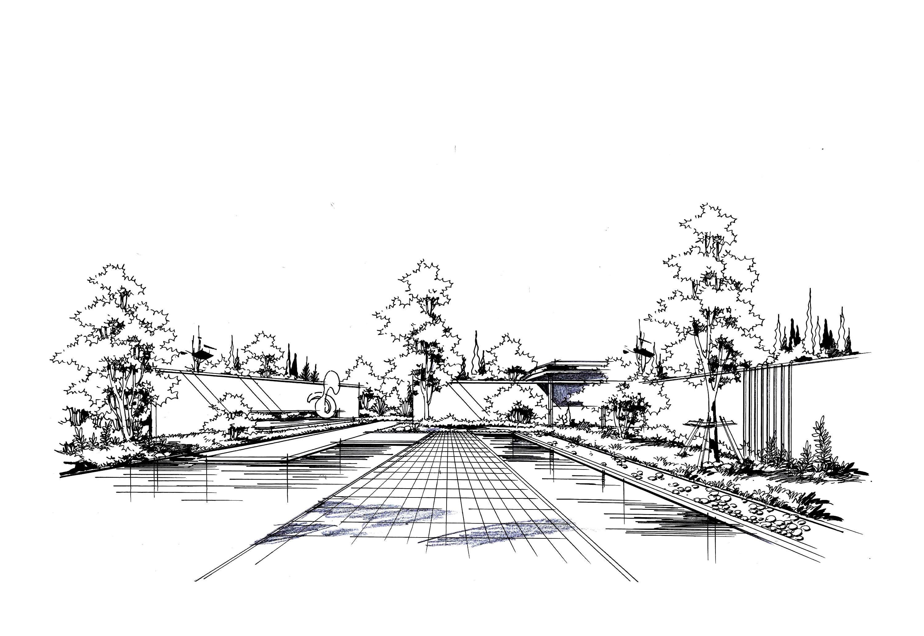 園林景觀手繪|純藝術(shù)|鋼筆畫|晉繪丨小威 