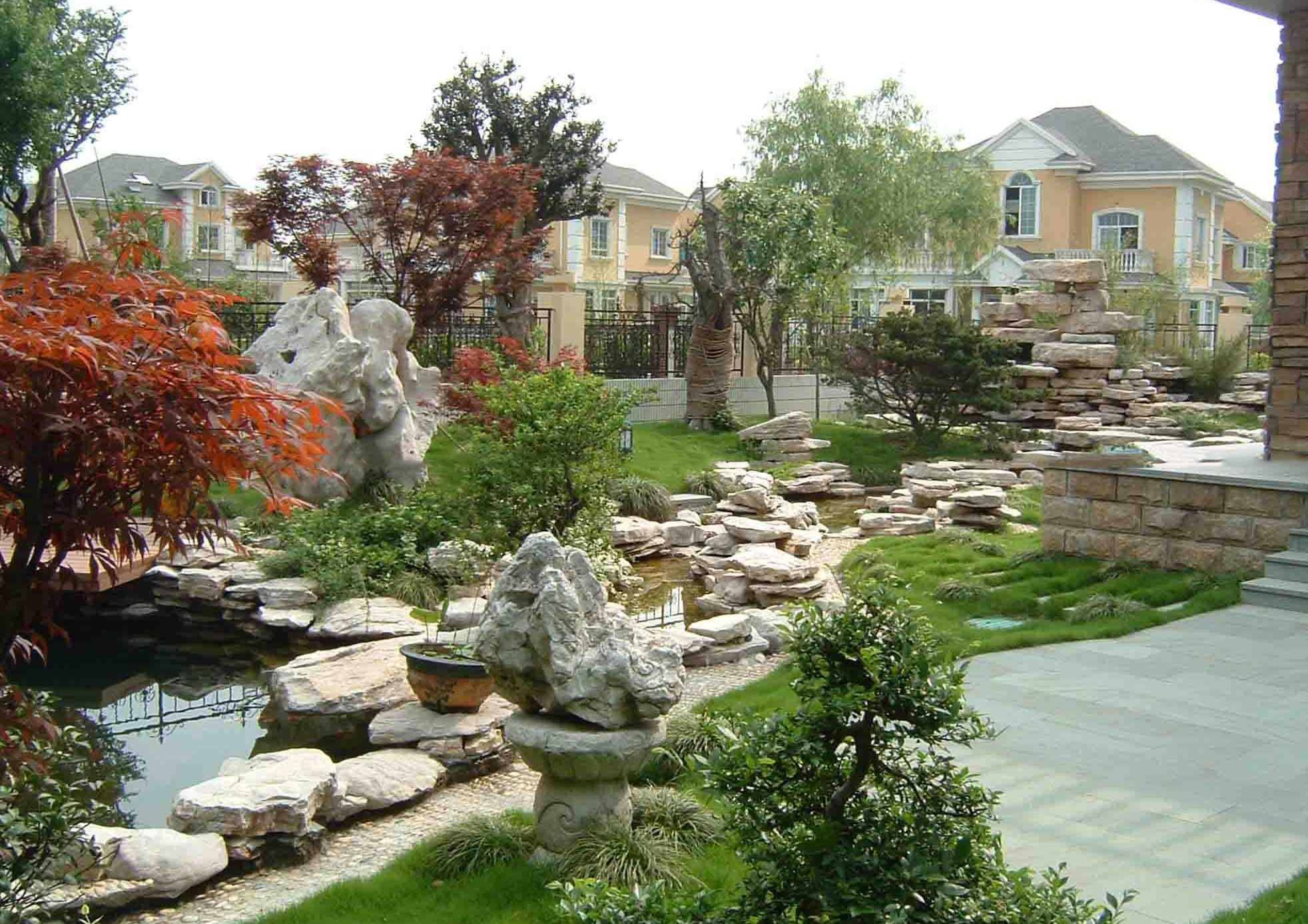 別墅庭院綠化設(shè)計效果圖