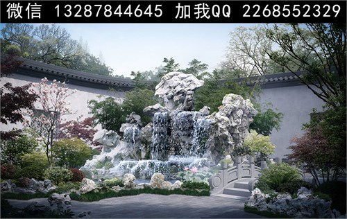 假山景觀設(shè)計(jì)案例效果圖